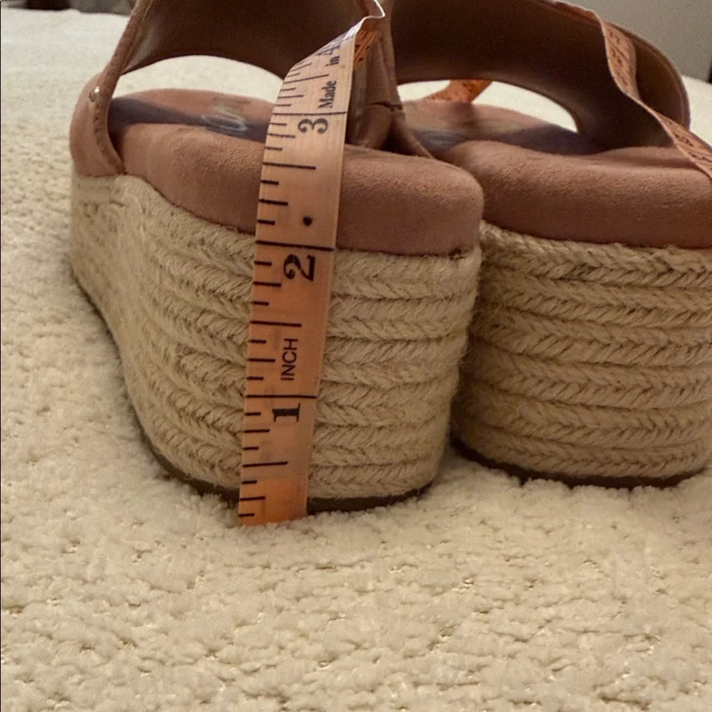 Sam Edelman Weslee Dusty Rose Suede Platform Slide Sandals - Size 7.5 - NEW